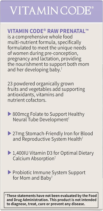 Garden of Life Vitamin Code Raw – Probióticos: cepas que favorecen la salud digestiva e inmune durante el embarazo. – Image 9