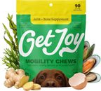 Get Joy Digestion Chews - Suplemento digestivo para perros con prebióticos, probióticos y posbióticos, 90 masticables
