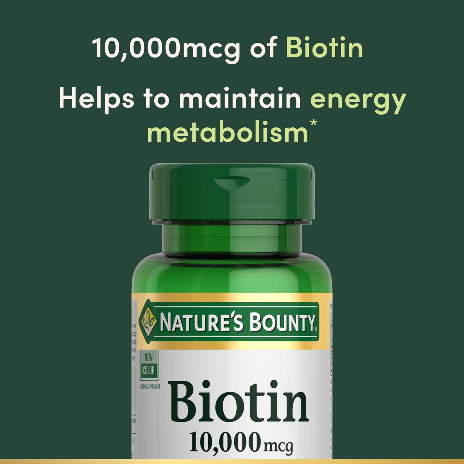 Nature's Bounty Biotina 10.000 mcg, 120 Cápsulas Blandas