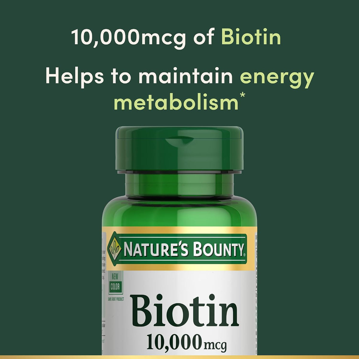 Nature's Bounty Biotina 10.000 µg para – Sistema nervioso: La biotina contribuye al funcionamiento normal del – Image 4