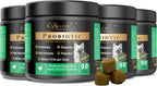 Deluxe Naturals Probiotic Soft Chews for Dogs – 360 masticables (4 x 90ct) – Apoyo Digestivo e Inmunitario con 9 Probióticos, 8 Enzimas, 2 Prebióticos y 5 Nutrientes Esenciales – Sabor a Pollo