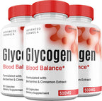 Glycogen Blood Balance Capsules, Premium All Natural Ingredients, 3 Pack