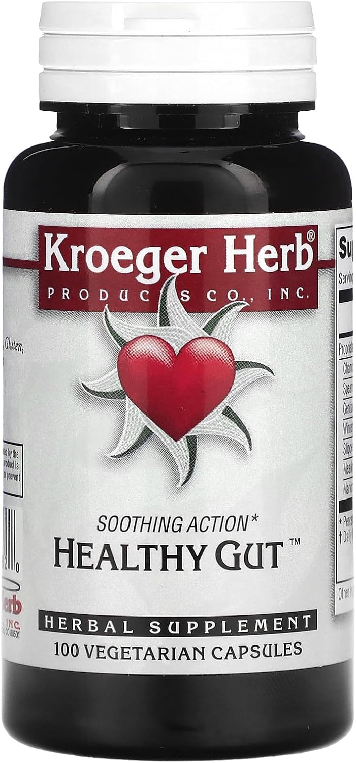 Kroeger Herb Healthy Gut Cápsulas Vegetarianas, 100 unidades