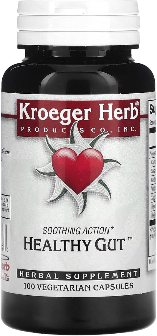 Kroeger Herb Healthy Gut Cápsulas Vegetarianas, 100 unidades