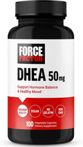 Force Factor DHEA 50mg, 100 Cápsulas Vegetales para Apoyar el Equilibrio Hormonal