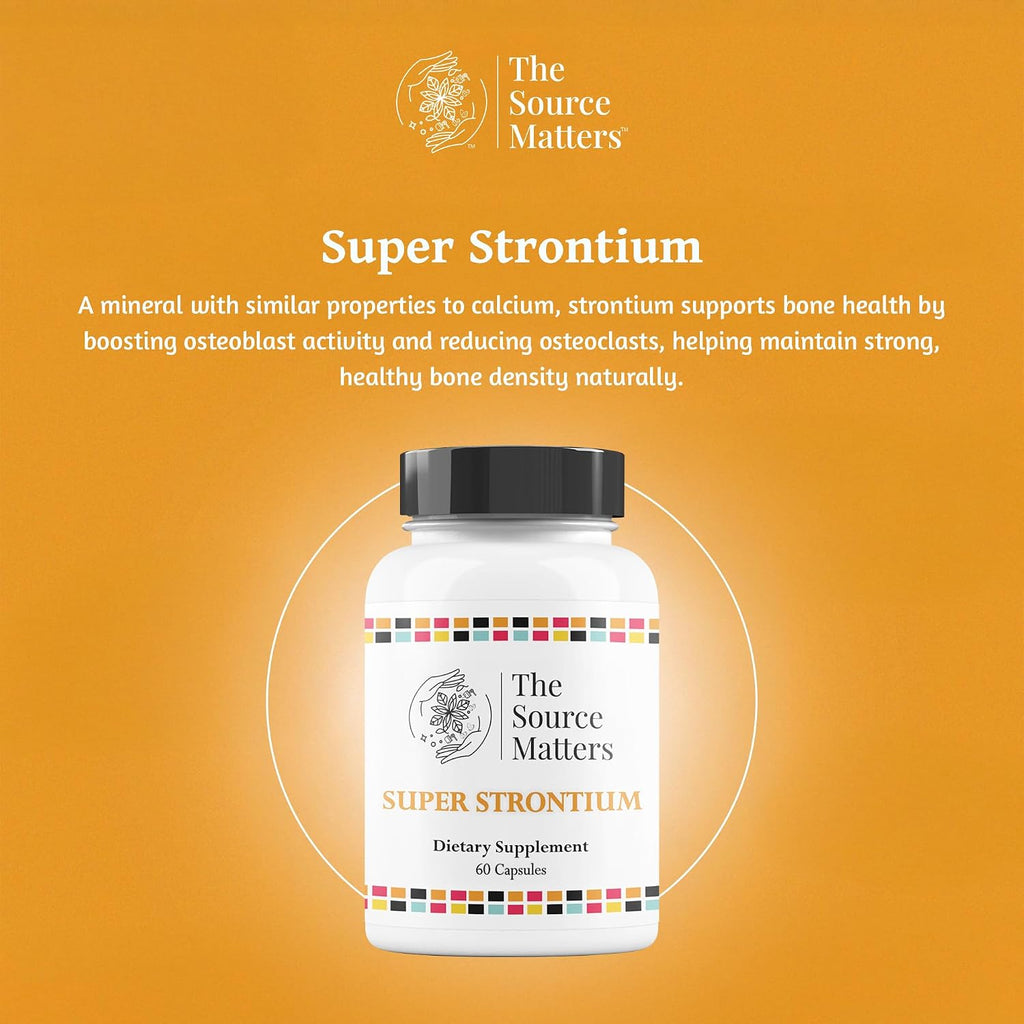 The Source Matters Super Strontium Boost, 60 Cápsulas