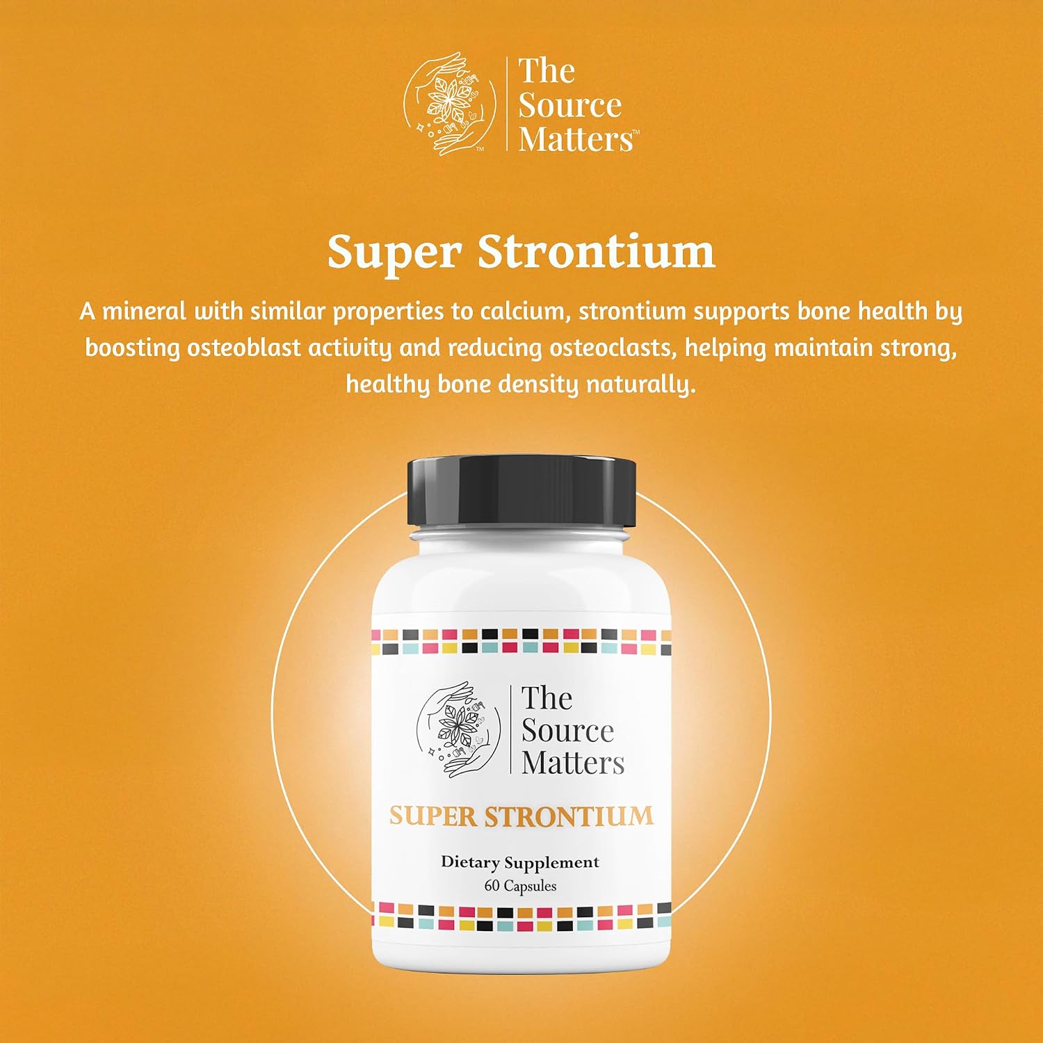 The Source Matters Super Strontium Boost, 60 Cápsulas