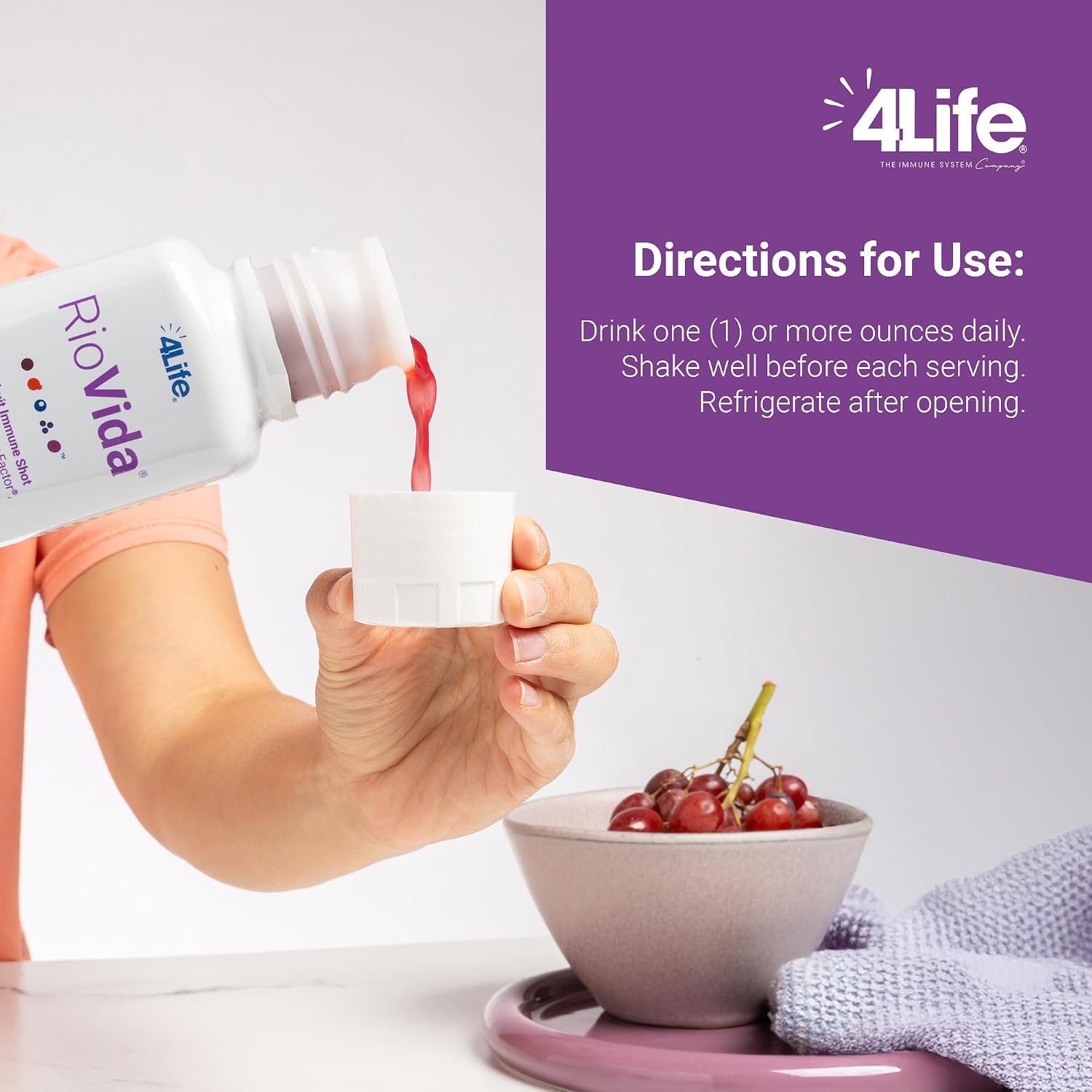 4Life Transfer Factor RioVida Superfruit Immune Shot, 30 Porciones