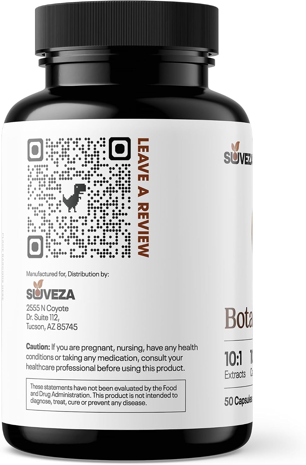 Suveza BotaniClear – Pastillas de Agua con Vitamina B6 y Extractos Herbales para la Retención de Líquidos