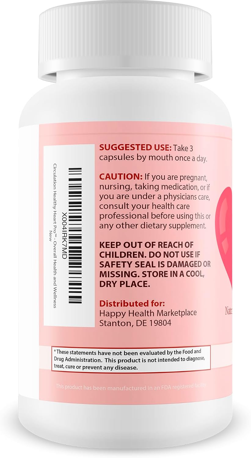Circulation Healthy Heart Pro – Suplemento Avanzado para la Circulación Sanguínea