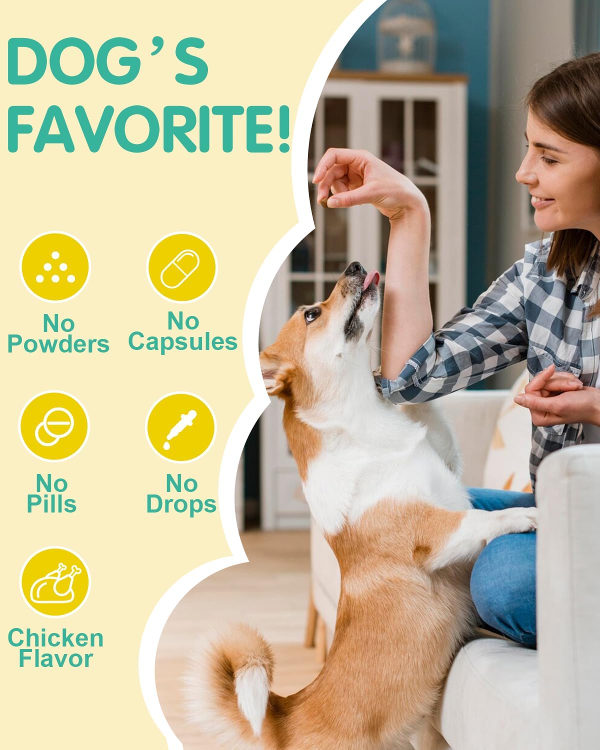 Omega 3 para Perros - 120 Chews de Aceite de Salmón con Vitaminas