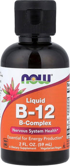NOW Foods - B-Complex Liquid con B12, 60 ml