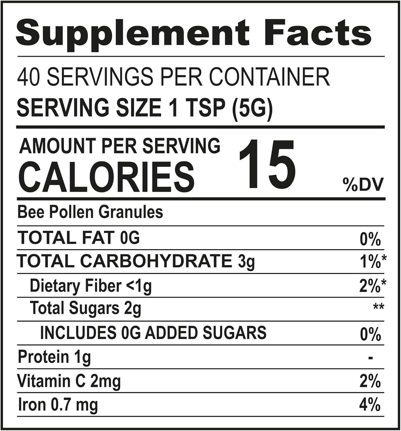 Polen de Abeja Orgánico 200g | Certificado USDA y UE | ottoman organic