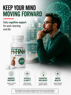 Fitina Suplemento Cerebral con Vitamina B6 y Tiamina | Alta Dosis de Vitaminas B para el Sistema Nervioso, 100 Comprimidos