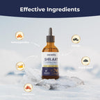 Shilajit Liquid Drops con Ashwagandha, Cúrcuma y Black Musli - Paquete de 2