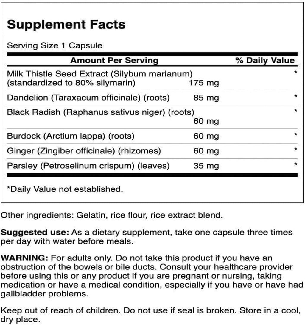 Swanson Milk Thistle Combination 60 Cápsulas