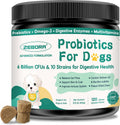 ZEBORA Probióticos para Perros y Gatos - 6 Mil Millones UFC con Enzimas Digestivas y Prebióticos - 120 Masticables