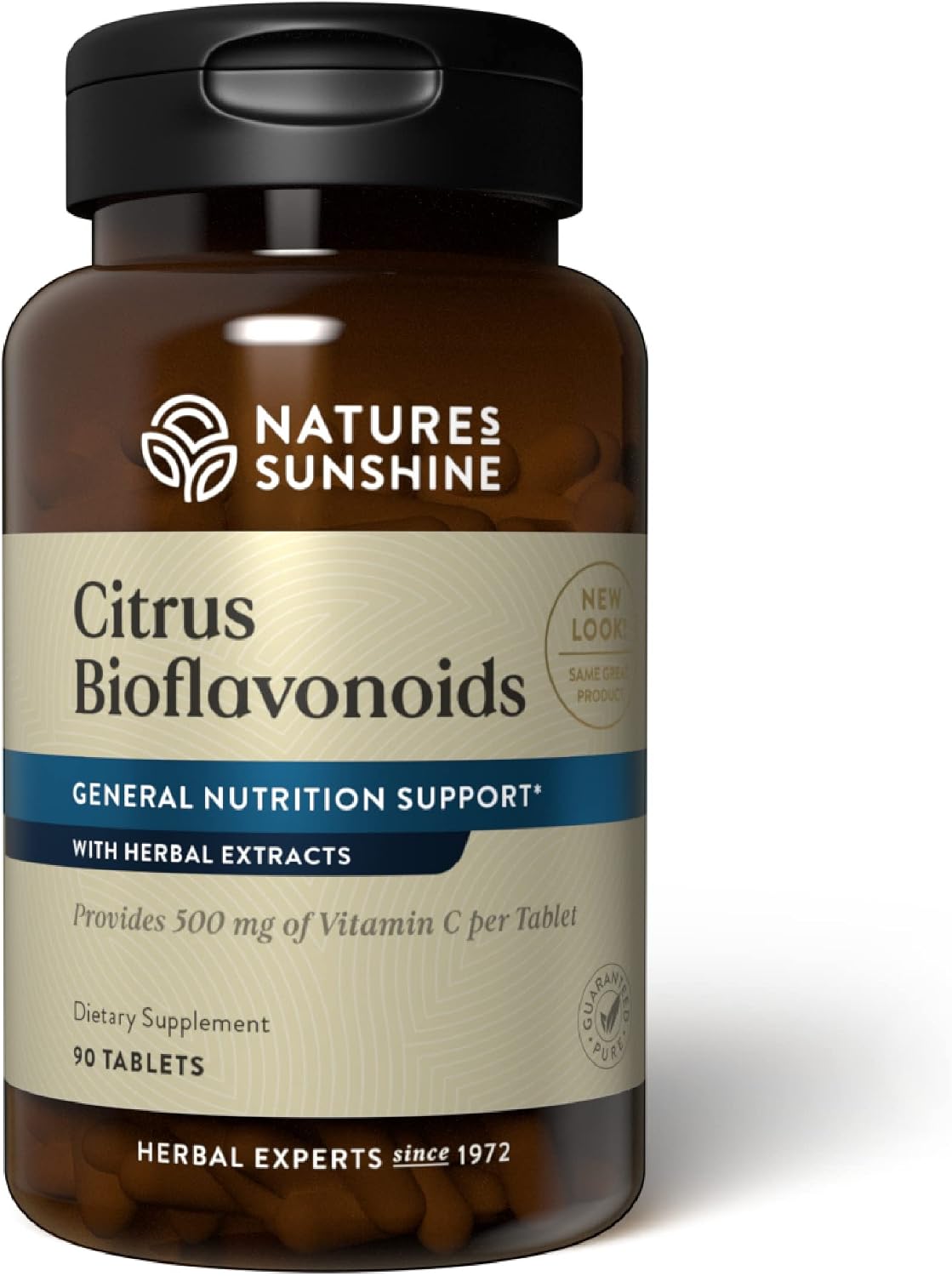 Nature's Sunshine Vitamina C con Bioflavonoides Cítricos 500 mg, 90 Comprimidos