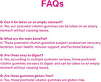 Pink Stork Total Postnatal Vitamin Gummies - Multivitamínico para la Recuperación Postparto y Apoyo a la Lactancia - 60 Gominolas