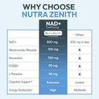 Suplemento NAD+ con Nicotinamida Ribósido, CoQ10 y Resveratrol – 60 Cápsulas