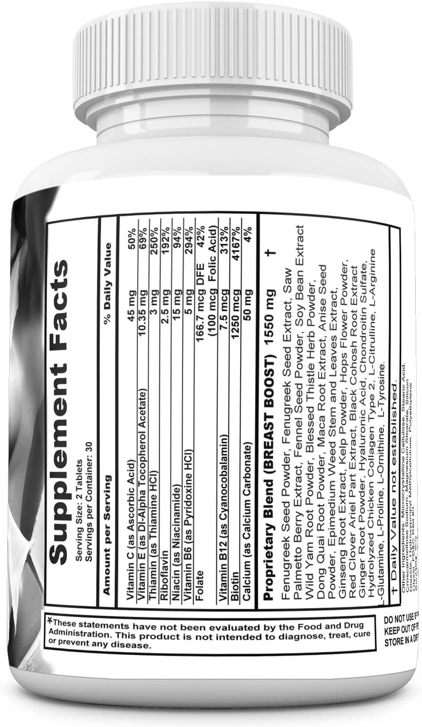 NIPPLEXAN - Suplemento para el Aumento de Pezones y Senos (60 Comprimidos)