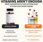 Awesome Everyday Essential Daily Nutrition Gummies – Gominolas Nutricionales Diarias con Aminoácidos Esenciales, Vitaminas, Minerales y Superalimentos Fermentados