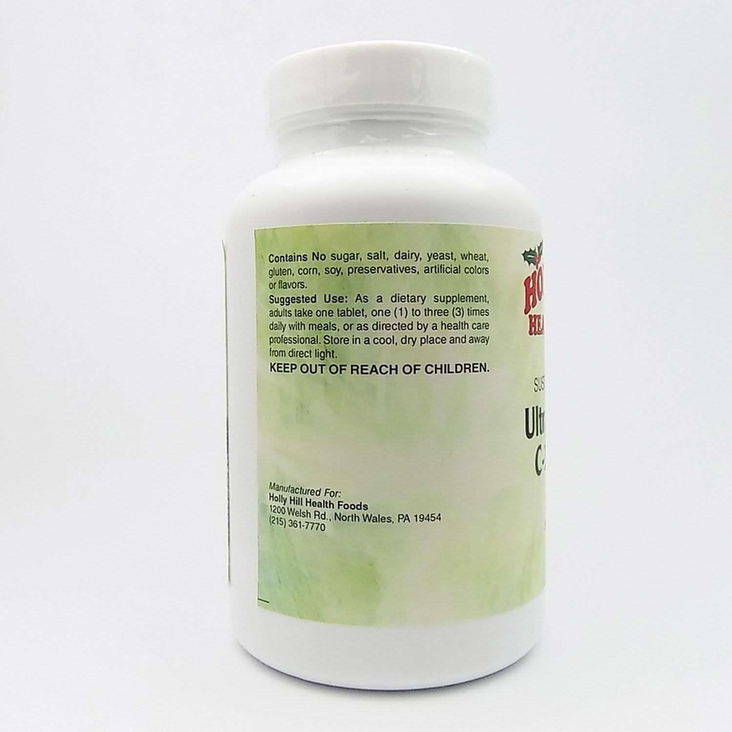 Holly Hill Health Foods, Ultra Complex C 1000 mg, 100 Comprimidos Vegetarianos