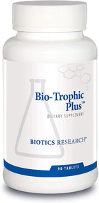 BIOTICS RESEARCH Bio Trophic Plus - Multivitamínico y Mineral Integral en Forma Alimentaria, Soporte Glandular, Concentrado de Remolacha Orgánica, Bioflavonoides Cítricos, SOD, Catalasa - 90 Comprimidos