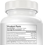 Nutrition Strength Vitamina B12 para Perros con Folato y Calcio - 120 Comprimidos Masticables