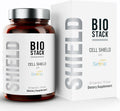 BIOSTACK Cell Shield con Setria Glutathione | Suplemento liposomal con Vitamina C, Cúrcuma y Complejo C3 de Curcumina | L-Glutatión Reducido Puro 500mg