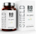 BIOSTACK Cell Shield con Setria Glutathione | Suplemento liposomal con Vitamina C, Cúrcuma y Complejo C3 de Curcumina | L-Glutatión Reducido Puro 500mg