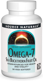Source Naturals Omega-7 Aceite de Espino Amarillo - 120 Cápsulas Blandas