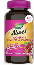 Nature's Way Alive! Multivitamínico Completo para Mujeres, 130 Comprimidos