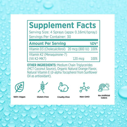 Suplemento de Vitamina D3 y K2 en Spray Oral, 19 ml – Image 3