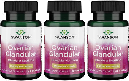 Swanson Ovarian Glandular - Complemento para la Salud Glandular Femenina - 2 Frascos de 60 Cápsulas (250 mg cada una) – Image 9