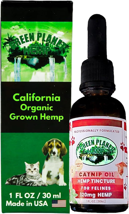 Pet Hemp Oil - Aceite de Cáñamo y Hierba – Aceite de cáñamo orgánico (120 mg): Fuente de omega 3, 6 y 9, así como – Image 1