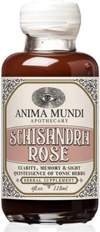 Anima Mundi Apothecary Schisandra Rose Elixir - Elixir líquido de adaptógeno con bayas de Schisandra y pétalos de rosa silvestre (120 ml)