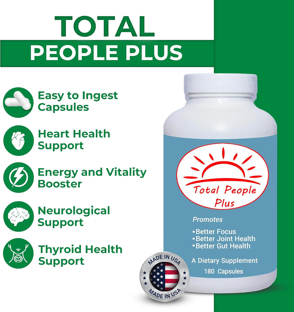 Total People Plus Multivitamin & Minerals for Adults - 180 Cápsulas