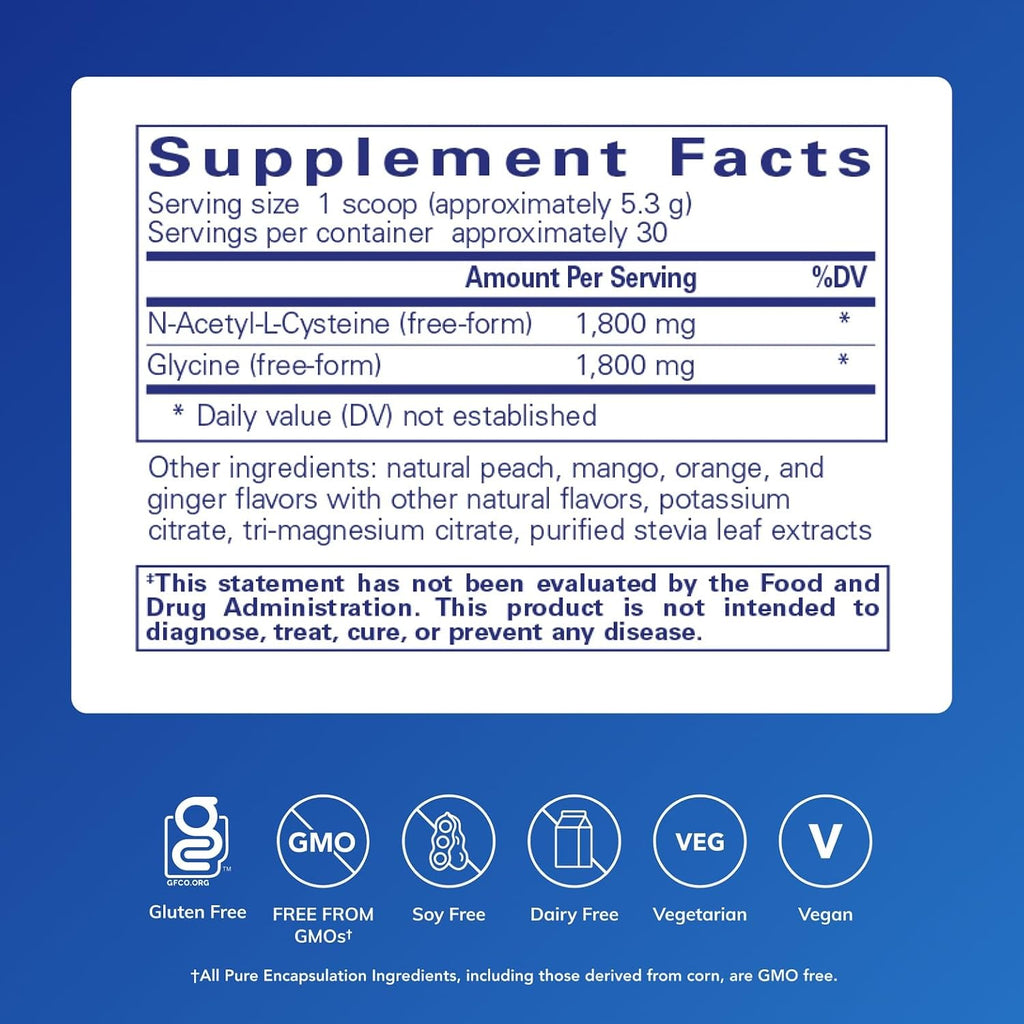 Pure Encapsulations NAC + Glycine Powder - 159 g