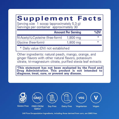 Pure Encapsulations NAC + Glycine Powder - 159 g – Image 2