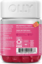 OLLY Gominolas para Cabello, Piel y Uñas - Biotina 2500μg, Keratina y Vitamina C - Sabor a Pomelo - 60 unidades