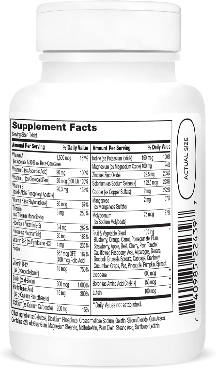 21st Century Wellify Men's Energy Multivitamins with Minerals, 65 Comprimidos