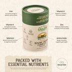 GRAZIN HEALTH - Complejo de Órganos Bovinos Grass Fed: Hígado, Bazo, Riñón, Corazón, Páncreas (600 mg por órgano por cápsula, 3000 mg por dosis, 30 dosis)