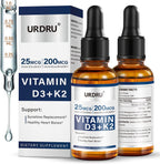 URDRU Gotas Líquidas Orgánicas de Vitamina D3 y K2 - 30ml