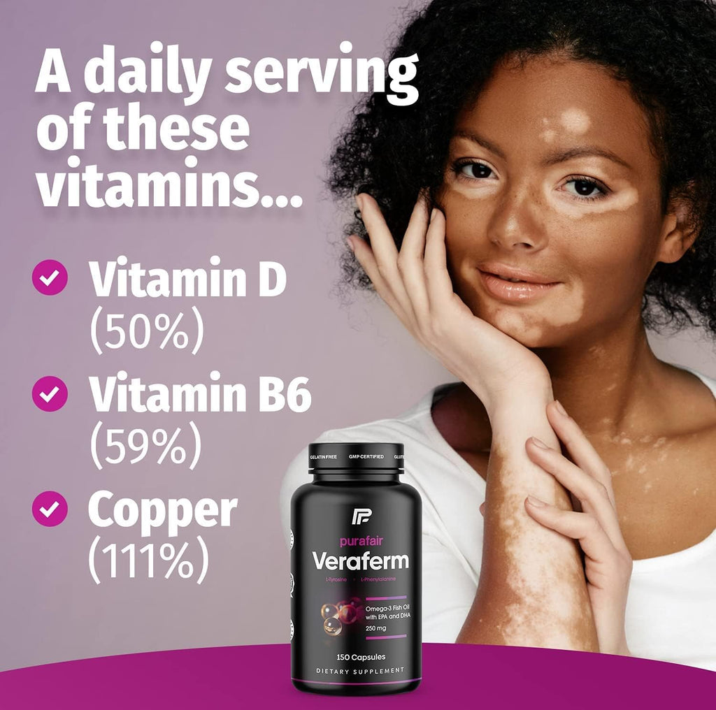 Veraferm: Suplemento para la Pigmentación de la Piel (Vitiligo)