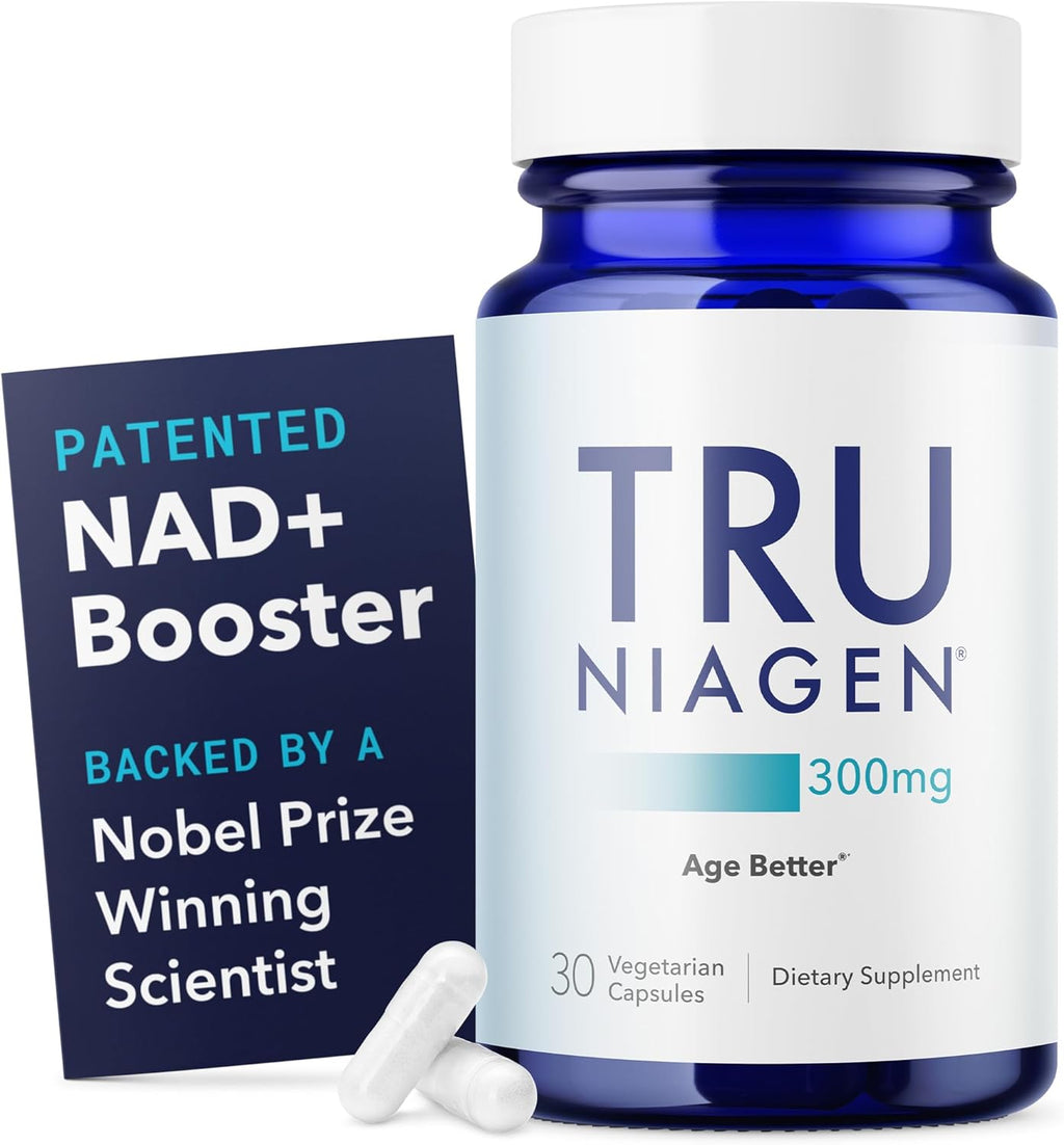 TRU NIAGEN Suplemento NAD+ Patentado, 300mg Niagen, 30 Servicios | Nicotinamida Ribósido (NR)