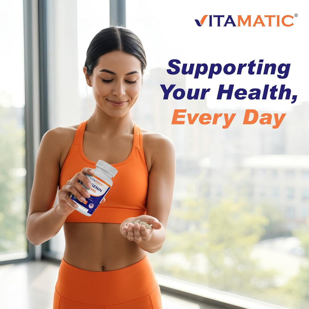 Vitamatic Apigenina 50 mg – 120 Cápsulas Vegetarianas