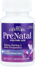 21st Century PreNatal Multivitamin Tabs, 60 comprimidos