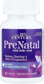 21st Century PreNatal Multivitamin Tabs, 60 comprimidos