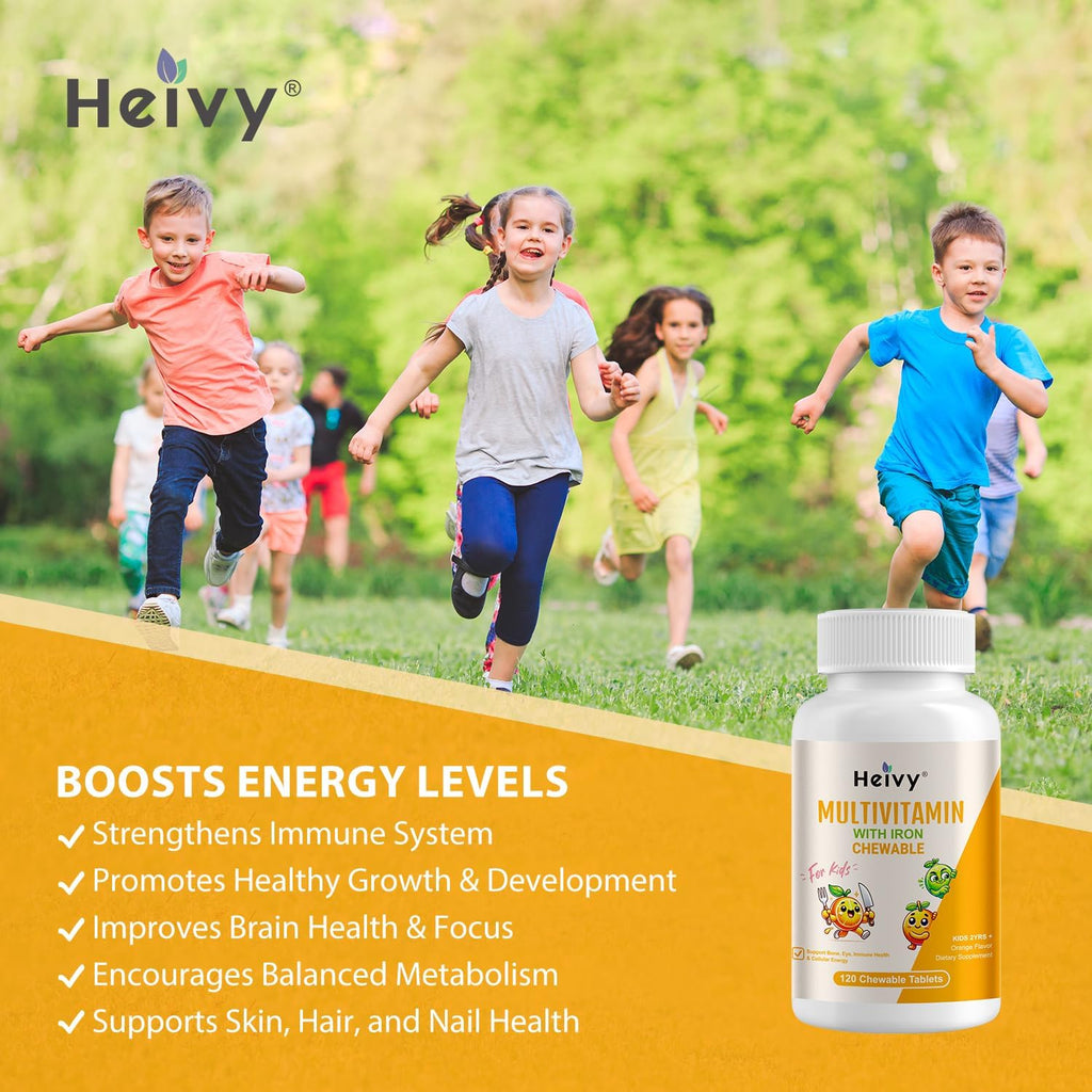 Heivy Multivitamínico Infantil Masticable - 120 Comprimidos